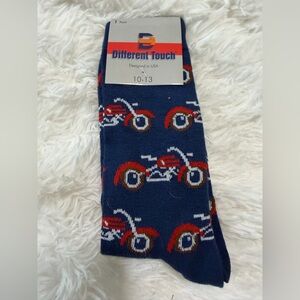 Men's Navy Motorcycle Socks